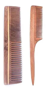 Fully Anti Dandruff Hair Comb for Men and Women (Comb of 2, Brown)