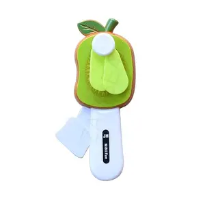 Kid's Hand Pressure Mini Fan Fruit Shape Cute Squeeze Toys/Cool Summer Fan Multi Color (1)