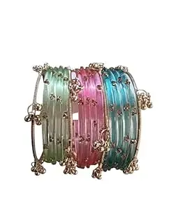 BANGLESKART Kashmiri Ghungroo Bangles for Women | Traditional Oxidized Style Bangles | Ethnic Wear Jewelry