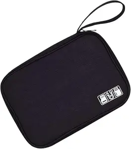 FAGVA Single Layer Electronic Gadget Organizer Case Tech Kit Accessories Organizer Bag for Cables Cell Phone Earphone Pen Drive Air pods