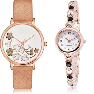 NIKOLA Traditional Analog White Color Dial Women Watch - GM504-G455 (Pack of 2)