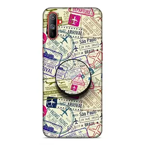 Screaming Ranngers Screaming Ranngers Designer Printed Hard Matt Finish Mobile Case Back Cover with Mobile Holder for Realme C3 (Stamp)