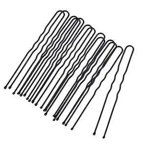 fashion accessories Hairpin for Bun Judapin Hair pin, Stylish U-Shaped Hairpins for Hairstyling | Hair Styling Accessories Clips (Black) for Girls and Women, (PACK OF-100)