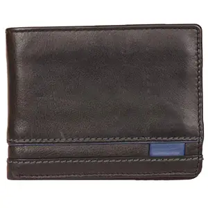 Leatherman Fashion LMN Genuine Leather Men's Black Wallet 6 Card Slots