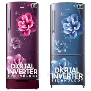 Samsung 183 L, 4 Star, Digital Inverter, Direct-Cool Single Door Refrigerator (RR20C1824CR/HL, Red, 183 L, 4 Star, Digital Inverter, Direct-Cool Single Door Refrigerator (RR20C1724CU/HL, Came