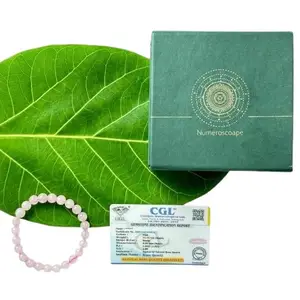 NUMEROSCOAPE Crystal Bracelets – Rose Quartz Bracelet Stone for Compassion & Emotional Healing for Women
