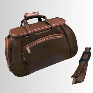 Mile Stone Travel Bag, Travel Handbag, Handy Bag, Duffel Bag for Men and Women Brown