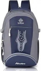 TOTEZA Multi-Compartment Laptop Backpack | 32L Water-Resistant Travel & School Bag for Men and Women | Padded Straps, Bottle Holder, Laptop Sleeve (Multicolor)