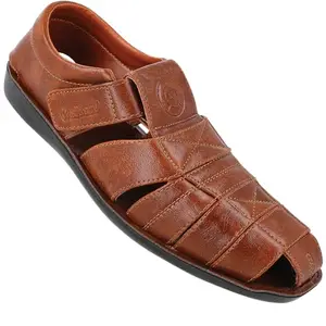 WALKAROO Men's Tan Sandals (WG5760) 7 UK