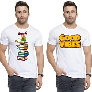 SST - Where Fashion Begins | DP-9279 | Polyester Graphic Print T-Shirt | for Men & Boy | Pack of 2