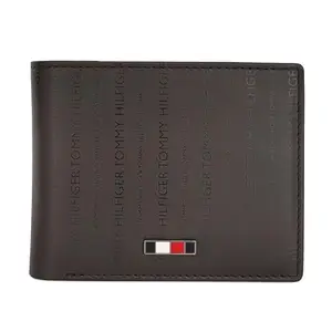 Tommy Hilfiger Hilbert Men Leather Global Coin Wallet - Brown, No. of Card Slot - 4