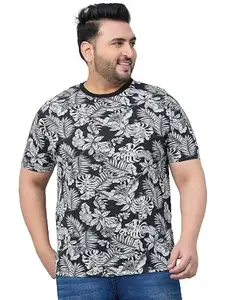AUSTIVO Men Half Sleeve Printed Round Neck T-Shirt202A_4XL Multicolour