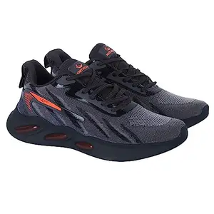 Lancer Mens ENERGY-15DGR-ORG Grey Running Shoe