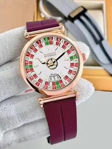 Luxury Analog Watch with Premium Leather & Silicone Straps for Men & Women – Stylish, Durable & Timeless