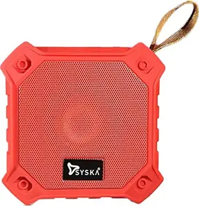 SYSKA BT4080X 5 Watt True Bass Bluetooth Speaker (red Stereo Channel)