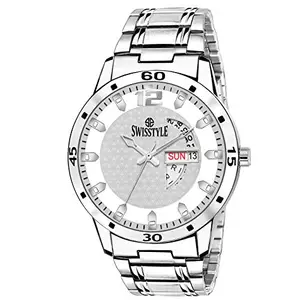 SWISSTYLE Analogue White Dial Men's Watch - Ss-Gr1181-Wht-Ch…