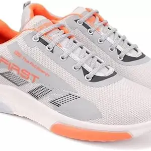 Trendy Sports Shoes for MenLatest Stylish Sports Shoes for MenLace-Up Lightweight Grey Shoes for Running, Walking, Gym,Trekking and Hiking Shoes-PKMBBB_1010-7(234) P