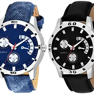 Scarter Analog Multicolor Dial Boy's and Men's Watches (Combo of 2)-S-206-207