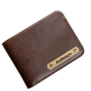 Coffee Brown Wallet with Aadamya Name