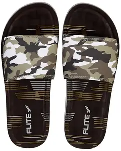 Flite PU Men's Slipper, BROWN BEIGE,9UK,PUG133GBRBG0009