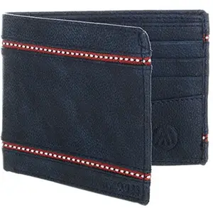 MARKQUES Stark Blue Leather Men's Wallet (STK-4405)