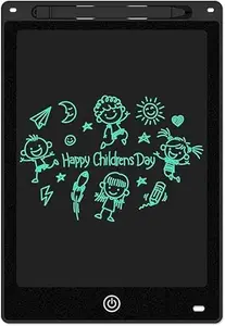 Snekar Portable Ruff 12 inches LCD Digital Writing Tablet, LCD Writing pad, Tablet, Kids Toys for Boys, Toys for Boys 4 Years, Toys for 5+ Years Boys, Drawing Tablet, E-Note Pad, Remove Button (Black)