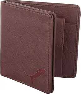 WILD EDGE Artificial Leather Tan Men's Wallet - Compact, Designer and Light Weight - Color : Brown (Pack of 1)