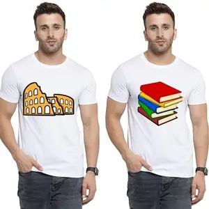 SST - Where Fashion Begins | DP-3494 | Polyester Graphic Print T-Shirt | for Men & Boy | Pack of 2