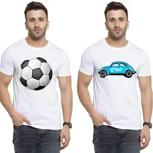 SST - Where Fashion Begins | DP-3798 | Polyester Graphic Print T-Shirt | for Men & Boy | Pack of 2