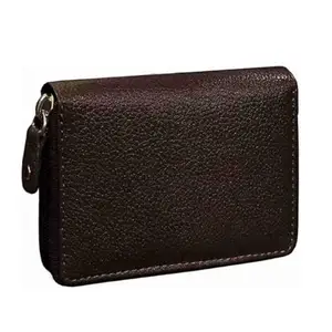 PIRASO Men & Women Casual, Ethnic, Evening/Party, Formal, Travel, Trendy Brown Genuine Leather Card Holder (9 Card Slots)