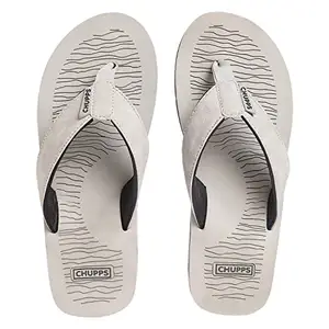 CHUPPS Men's WYLD Solid URO Foam Comfort Flip Flop -Recycled Materials Navy Blue Grey