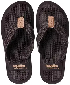 Aqualite Men GV-302 Slipper, Brown, 6 UK/India