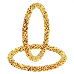 YouBella Traditional Gold Plated Bangles for Women (2.4)