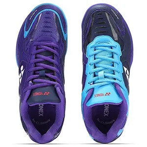 YONEX Unisex-Adult Badminton Shoes Dual Blue Ribbon Ultra Violet Aqua 8/8903224360276