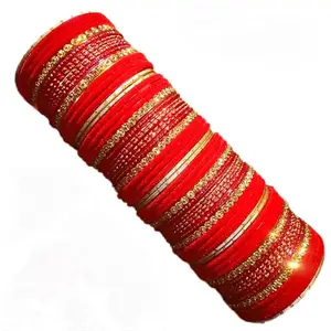 Red velvet bangles for girls and women (2.8)