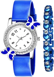 HC HARMI CREATIVE Harmi Creative Women Formal Round Analog Metal Watch (Pack of 2) (White) HC 291