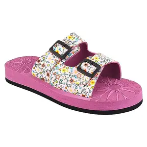 RASAMBH Women's Rubber Strap EVA Sole Slip On Slippers||Soft comfortable and stylish flip flop slippers for Women(Pink)