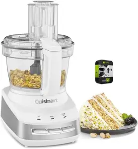 Cuisinart FP-110 Core Custom 10-Cup Multifunctional Food Processor White Bundle with 1 YR CPS Enhanced Protection Pack