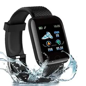 SHOPBUY HD16 Smart Fitness Watch for Google Pixel 7 Original Sports Touchscreen Smart Watch Bluetooth 1.3" Smart Watch LED with Daily Activity Tracker, Heart Rate Sensor, Sleep Monitor C (BLK)