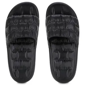 Happy Shopping - Slipper Lightweight Flip Flops Stylish Comfortable Sliders for Boys & Mens. (Black, White, Grey,) (Black, UK Footwear Size System, Adult, Men, Numeric, Medium, 8)