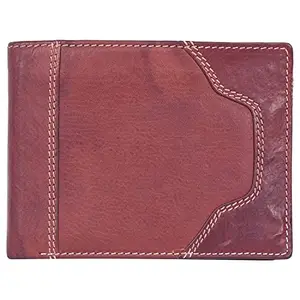 Leatherman Fashion LMN Genuine Leather Unisex Brown Wallet (4 Card Slots)