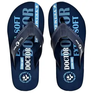 COZY WEAR Flip-Flop Slippers for Men, Boys - Durable, Comfortable & Lightweight - Beach, Home Slippers/Chappal (G-243-BLUE-S10)