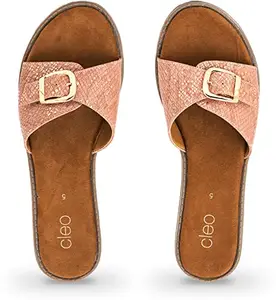Khadim's Women Synthetic Flats Sandals (Pink_07)