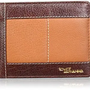 Black and Tan Genuine Leather Wallet of Tamanna (LWM00126)