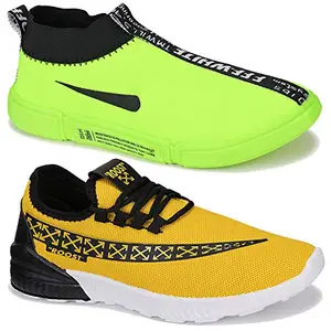 TYING Men Multicolour Latest Collection Sports Running Shoes-Pack of 2 (Combo-(2)-9184-9218)