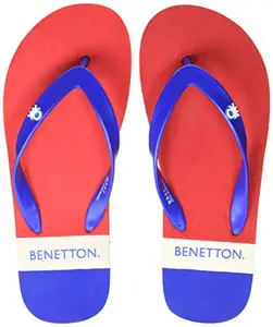 United Colors of Benetton Men's Red Flip-Flops - 7 UK/India (41 EU)