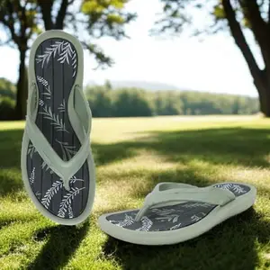 Pampy Angel Combo Pack of 2 Slipper/Flip Flops/Slides/Clogs/Sandals for Women,(V-Sflower-Green,Honey-Pink),40 (Euro)