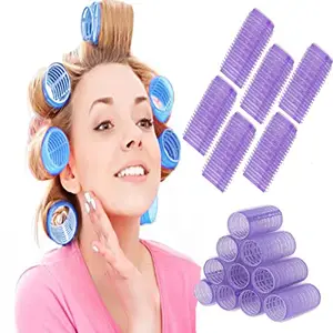 Verbier Hair Roller For Hair Styling Hair Rollers For Hair Curling Self Grip Holding Rollers Hair Curling Heatless Roller for Girls and Women Set of 6