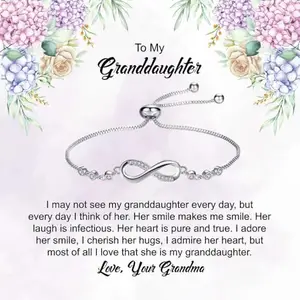 Bling Queen Personalized Jewellery|My Heart’s Joy, A Grandmother’s Love for Her Granddaughter, Jewellery Present with Message Card|Thanksgiving Presents|Birthday Present|New Year Surprise