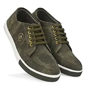 Taprin Men's Casual Shoes (Olive Green, Numeric_10)